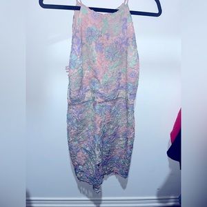 Flower Halter Dress- only worn once!